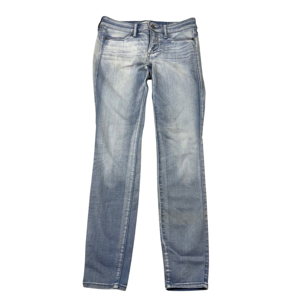 Abercrombie & Fitch Super Skinny Jeans Light Wash Blue Denim W25 L27 Low Rise